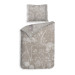 Heckett Lane Mako Satin Bettwäsche Malte 135x200 oder 155x220 cm Taupe Grau