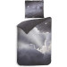 Heckett Lane Satin Bettwäsche Riley Berge Wolken 100% Baumwolle 135x200 + 80x80 cm Multicolor