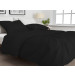 ZoHome Baumwolle Satin Bettwäsche Satinado 135x200 oder 155x220 cm Night Black