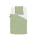 ZoHome Baumwolle Satin Bettwäsche Satinado 135x200 oder 155x220 cm Foam Green