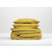 ZoHome Baumwolle Satin Bettwäsche Satinado 135x200 oder 155x220 cm Ochre Gold