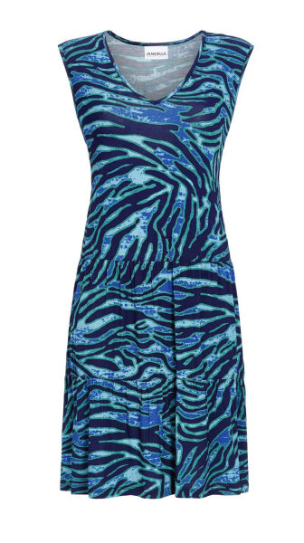 Ringella Damen Sommer Kleid Marine Petrol Gr. 38 S Muster