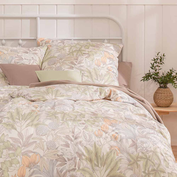 Estella Interlock Mako Jersey Bettwäsche Florentin in Natur