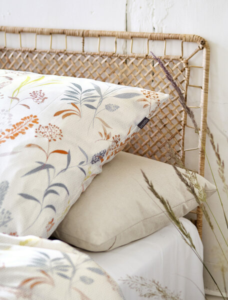 Irisette Soft Seersucker Bettwäsche Easy in Gold Terra Botanical