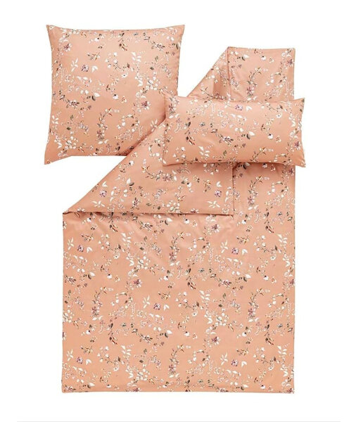 Estella Mako Satin Bettwäsche Phibie in Mandarin