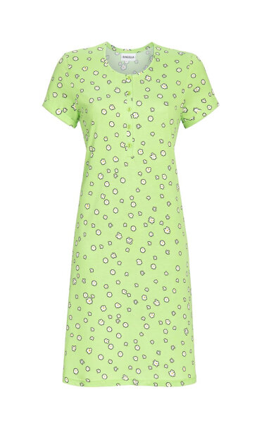 Ringella Damen Nachthemd kurzer Arm Waldmeister Gr. 38 S Muster