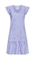 Ringella Lingerie Damen Nachthemd Kurzarm Milky Blue Gr....