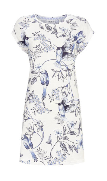 Ringella Lingerie Damen Nachthemd Dark Navy Gr. 38 S Muster