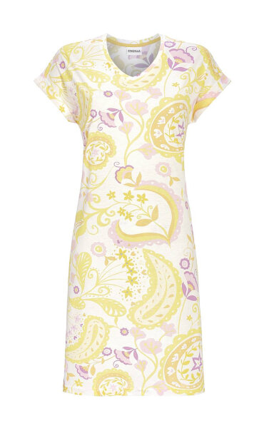 Ringella Damen Nachthemd kurzer Arm Mais Gr. 38 S Muster