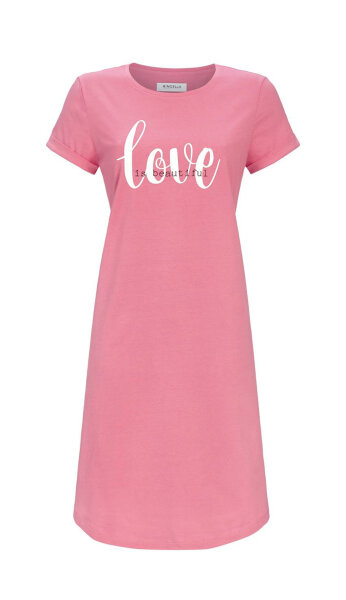 Ringella Damen Nachthemd Kurzarm Pink Gr. 38 S Muster