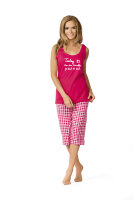 Comtessa kurzer Schlafanzug Pyjama Damen in fuchsia Gr. 40