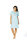 Comtessa Nachthemd Damen Knopfleiste in hellblau Gr. M 40-42