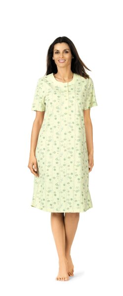Comtessa Nachthemd Damen kurzer Arm Lindgrün 36 38
