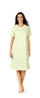 Comtessa Nachthemd Damen kurzer Arm Lindgrün 36 38