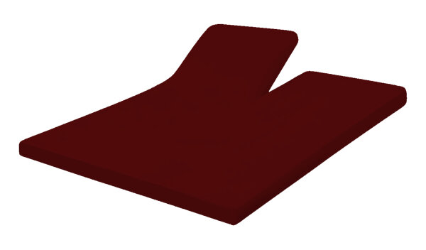 Dormisette Split Topper Spannbettlaken Boxspring Auflagen Burgund