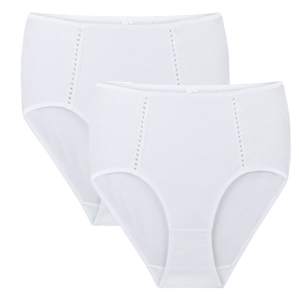 Linda Loom Damen 2-er Set Hüft Slip Baumwolle Elasthan