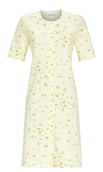 Ringella Damen Nachthemd Durchknöpfbar in Zitrone Gr. 38