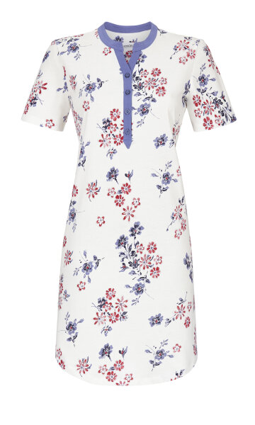 Ringella Damen Nachthemd 9211063 in Ecru kurzer Arm Gr. 36