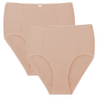 Linda Loom Damen 2-er Set Hüft Slip Janine Baumwolle...
