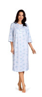 Comtessa Damen Nachthemd halber Arm Bleu 36 38