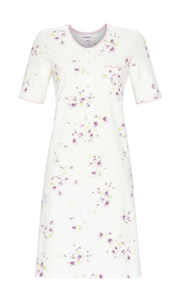 Ringella Damen Nachthemd Rosa Knopfleiste -38