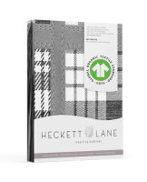 Heckett Lane Velvet Bettwäsche Jenna 155x220 80x80 cm Schwarz Weiß