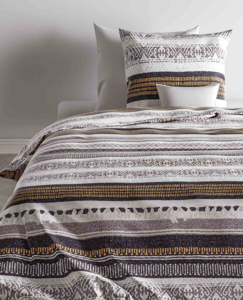 ZoHome  Renforce Bettwäsche Pavlo Anthrazit 155x220 80x80 cm