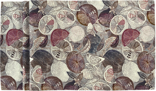 Sander Mitteldecke Sharon in Berry 85x85 cm