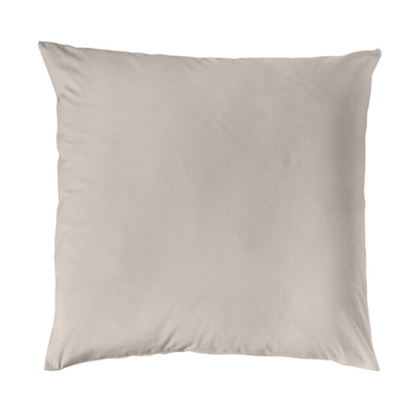 Primera Perkal Kissenbezug  40x40 cm Kiesel