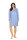 Comtessa Damen Nachthemd langer Arm Sky Blau Sterne   Gr. 42