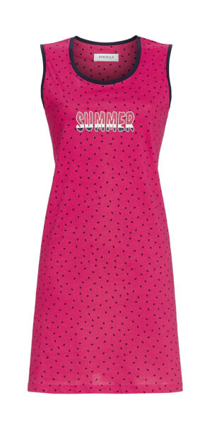 Ringella Damen Nachthemd 2211003 Himbeer ohne Arm  -36