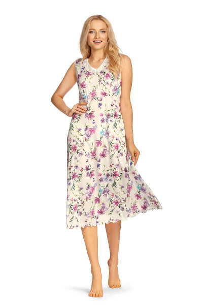 Comtessa Ascafa Damen Nachthemd ohne Arm Natur -42