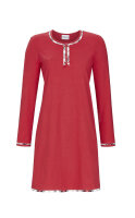 Ringella Damen Nachthemd 2511039 Rot Langer Arm -36