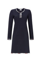 Ringella Damen Nachthemd 2511039 Dark Navy Langer Arm -36