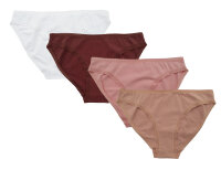 Linda Loom Damen 4-er Set Slip -maron S