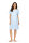 Comtessa Damen Nachthemd kurzer Arm Knopfleiste Bleu  -38