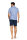 Comte Herren Schlafanzug Shorty Taubenblau Knopfleiste -60