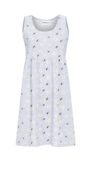 Ringella Damen Nachthemd Silbergrau mit kleinen Bienen Modal-36