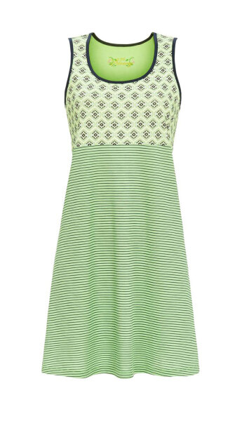 Ringella Damen Nachthemd Bloomy in Grün ohne Arm Mustermix 36