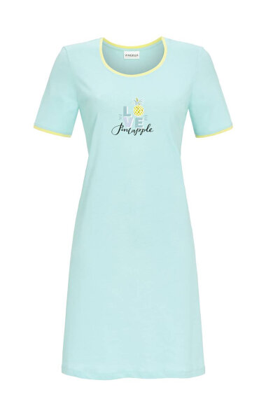 Ringella Damen Nachthemd Kurzarm Knopfleiste -mint-38