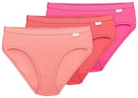 Linda Loom Damen 3-er Set Slip Elasthan -rot-M