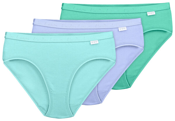 Linda Loom Damen 3-er Set Slip Elasthan-Blau-M