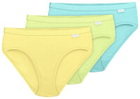 Linda Loom Damen 3-er Set Slip Elasthan -gelb-M