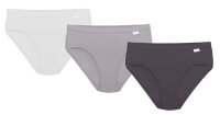 Linda Loom Damen 3-er Set Slip Bunt Uni -weiß-L