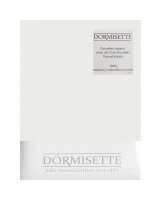 Dormisette warme Flanell Bettlaken zum Auflegen -weiß-160x260 cm