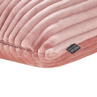 Proflax Kissenhülle Samt Cordstreifen Viola 45x45 cm