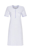 Ringella Damen Nachthemd Kurzarm Knopfleiste Streifen...