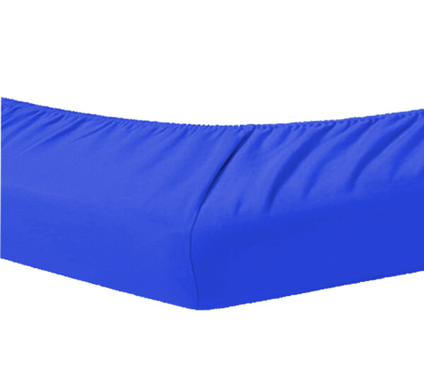 Topper Spannbettlaken Boxspring Bett 180-200 x 200-220 cm Royal Blau