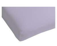 HnL Perkal Topper Spannbettlaken Lavendel 90x200 cm