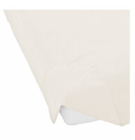 Biberna 2710  Biber Bettlaken zum Auflegen Doppelpack 150x250 cm Natur